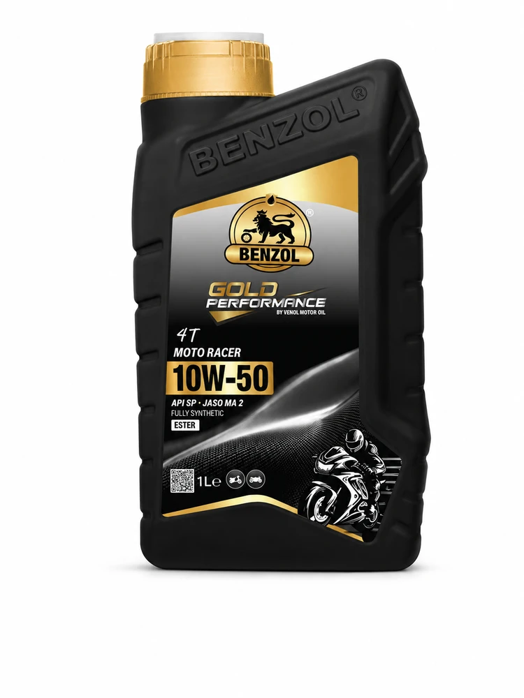 שמן אופנועים בנזול 4T 10W-50 | BENZOL Moto Racer
